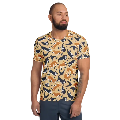 Midnight Herd on a Men's Athletic T-Shirt