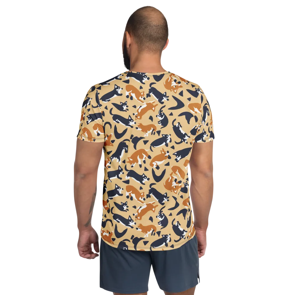 Midnight Herd on Men's Athletic T-Shirt — Back