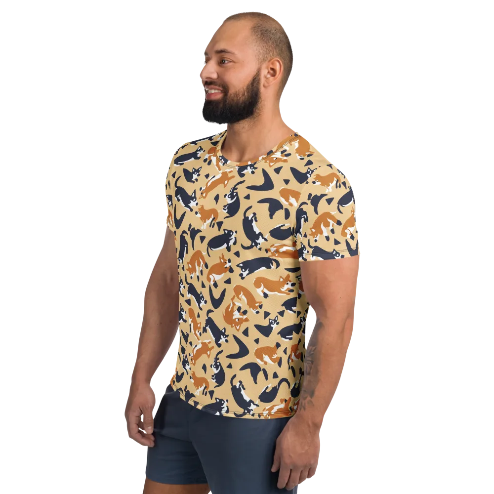 Midnight Herd on Men's Athletic T-Shirt — Left
