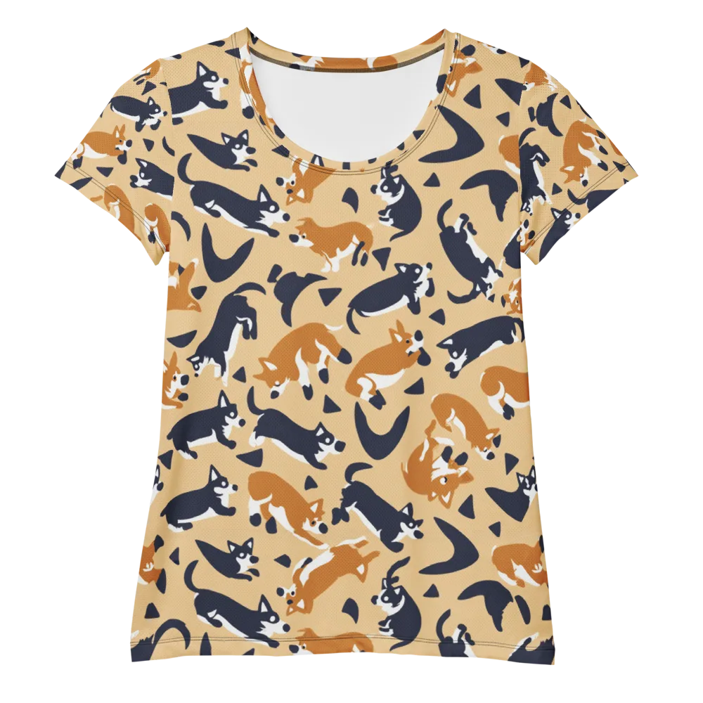 Midnight Herd on Women's Athletic T-Shirt — Front