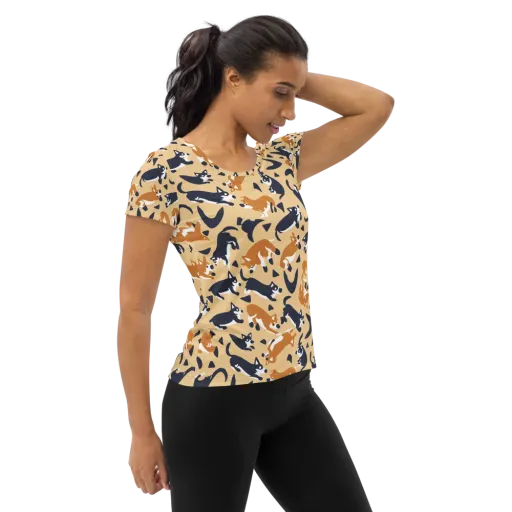 Midnight Herd on a Women's Athletic T-Shirt