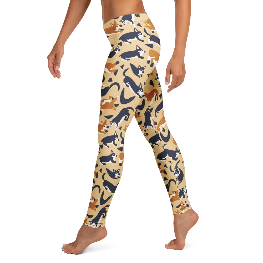 Midnight Herd on Leggings — Left