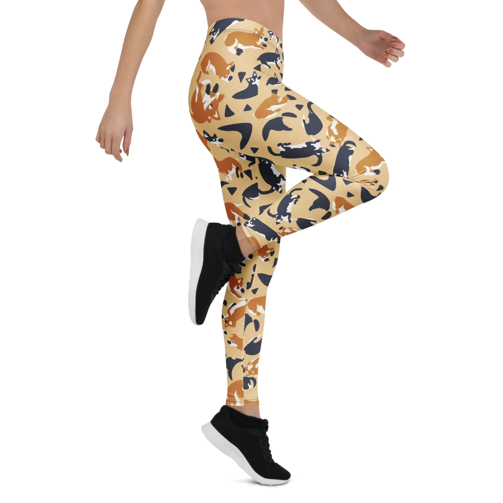 Midnight Herd on Leggings — Right
