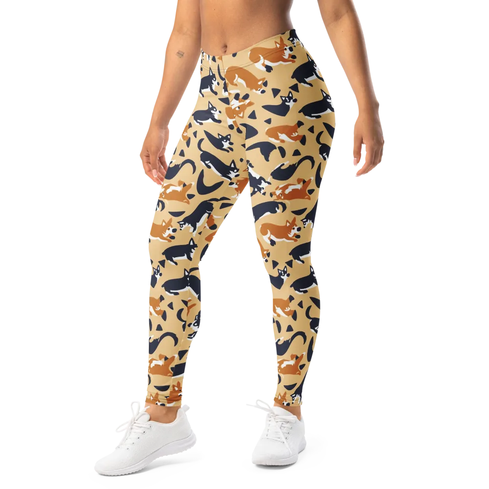 Midnight Herd on Leggings — Left Front