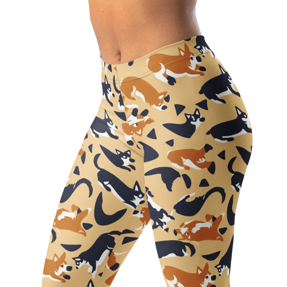 Midnight Herd on Leggings — Left Front