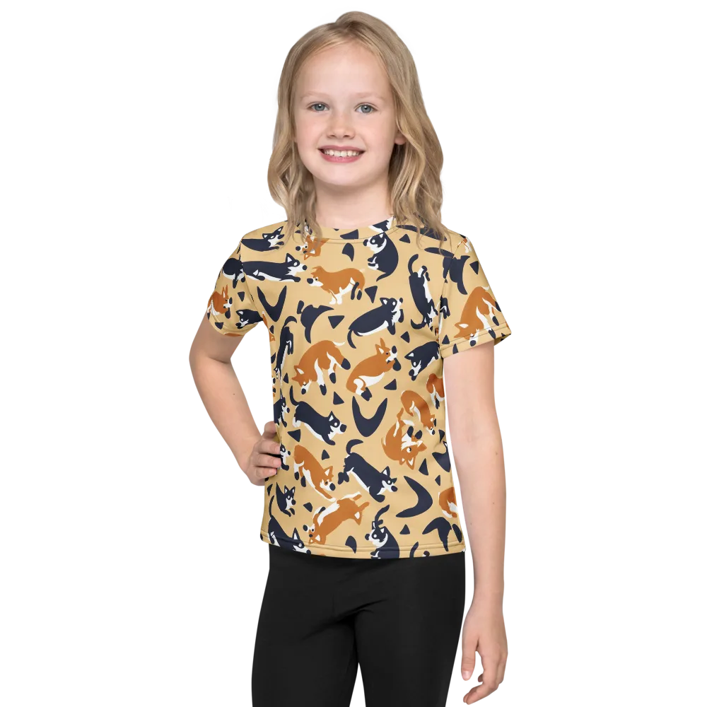 Midnight Herd on Kids Crew Neck T-Shirt — Front