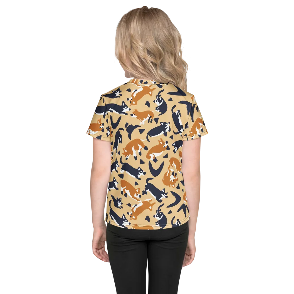 Midnight Herd on Kids Crew Neck T-Shirt — Back