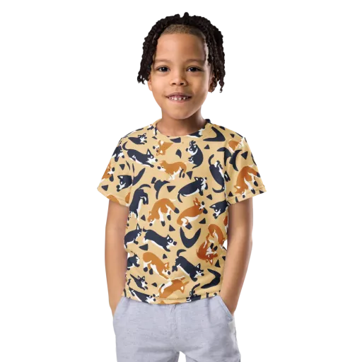 Midnight Herd on a Kids Crew Neck T-Shirt