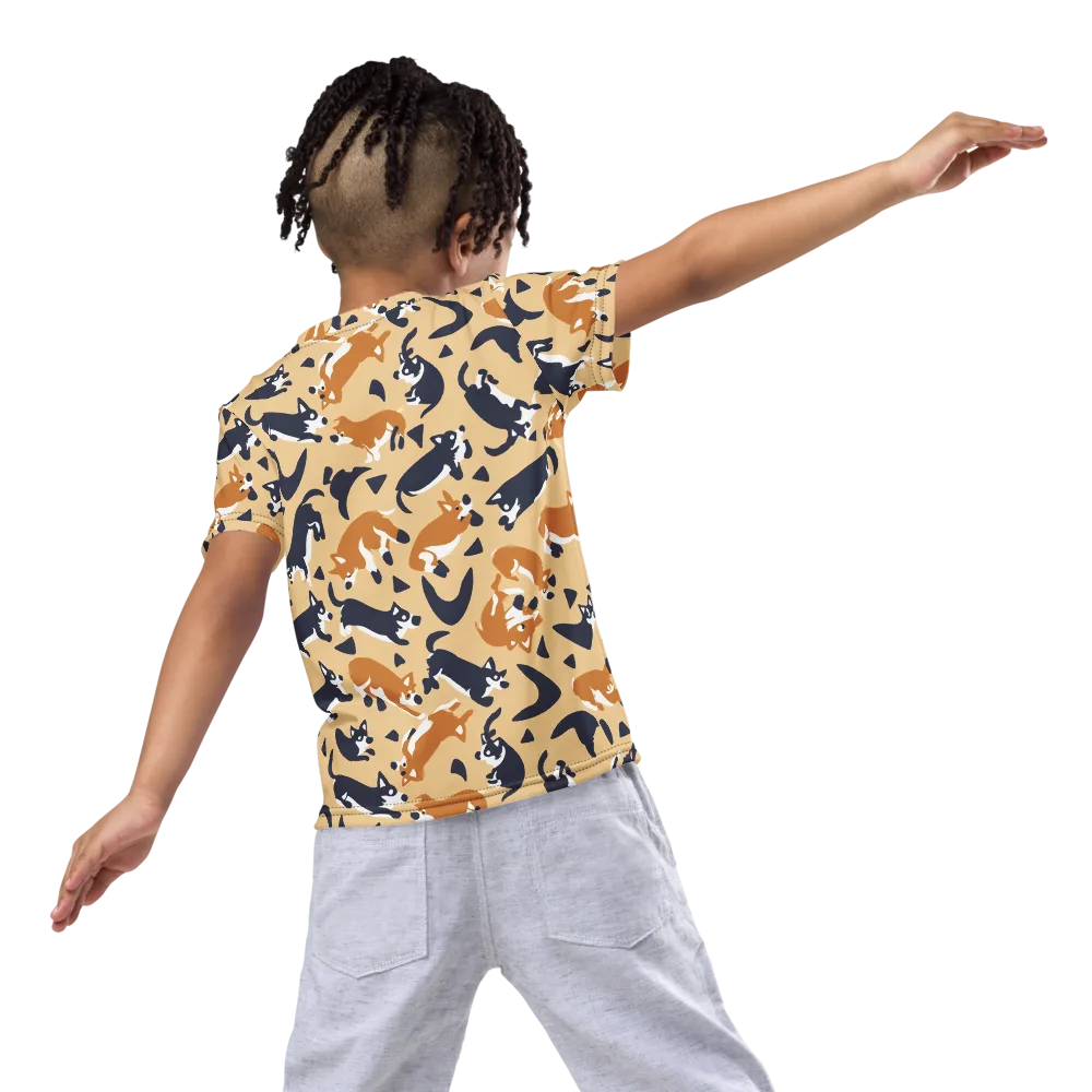 Midnight Herd on Kids Crew Neck T-Shirt — Back