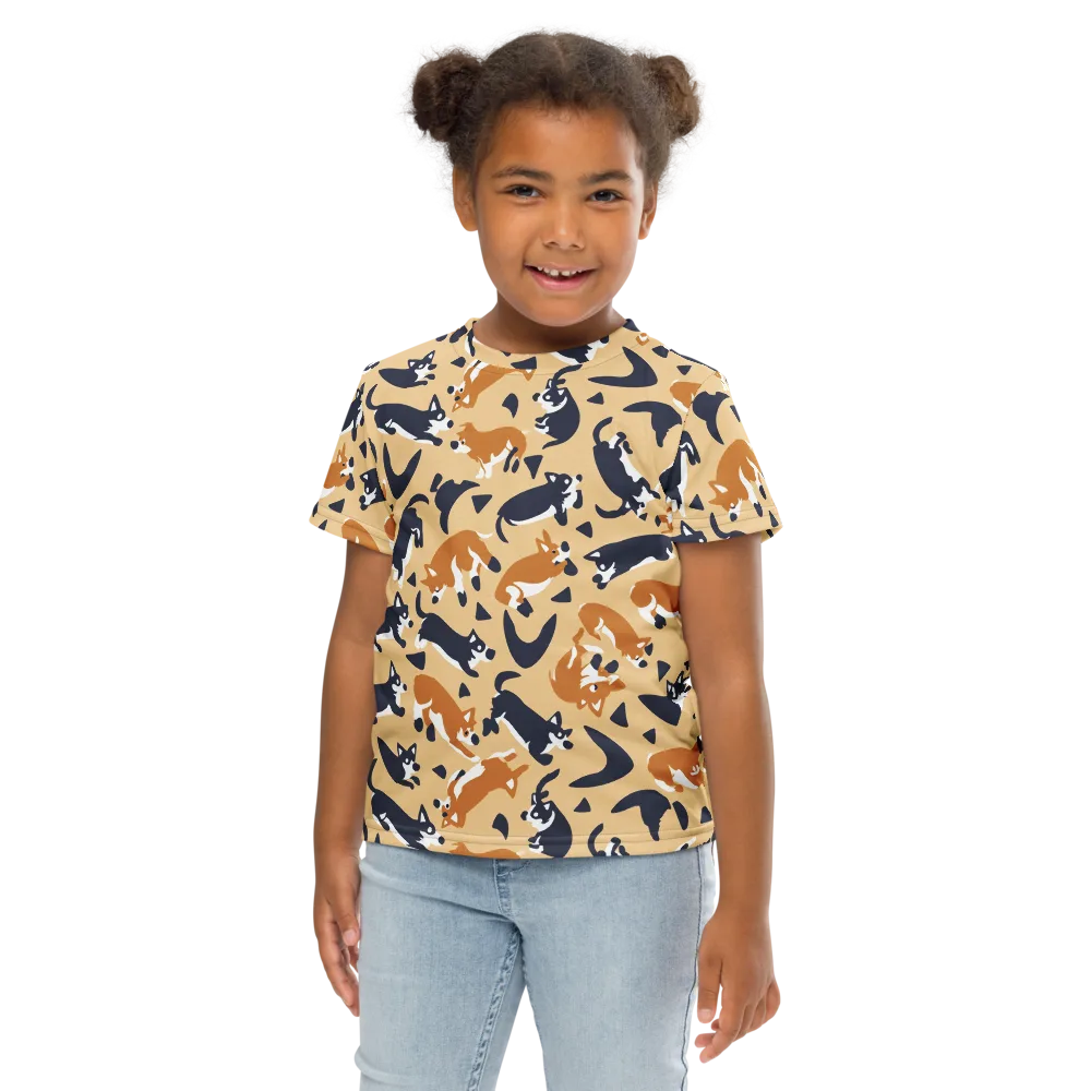 Midnight Herd on Kids Crew Neck T-Shirt — Front