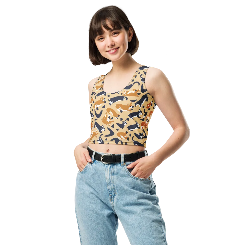 Midnight Herd on Crop Top — Front
