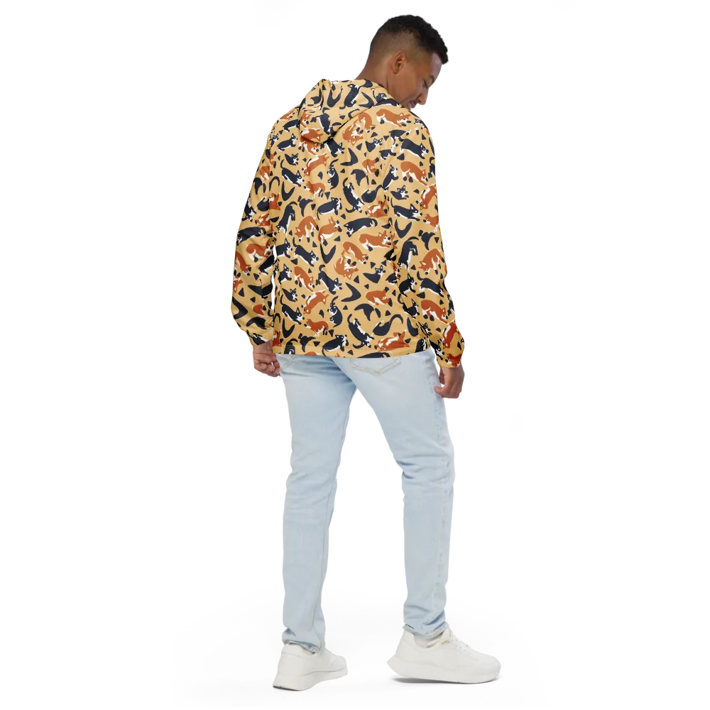 Midnight Herd on Men's Windbreaker — Back