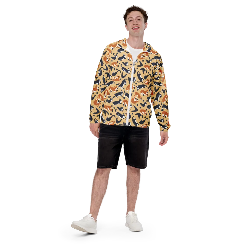 Midnight Herd on Men's Windbreaker — Front