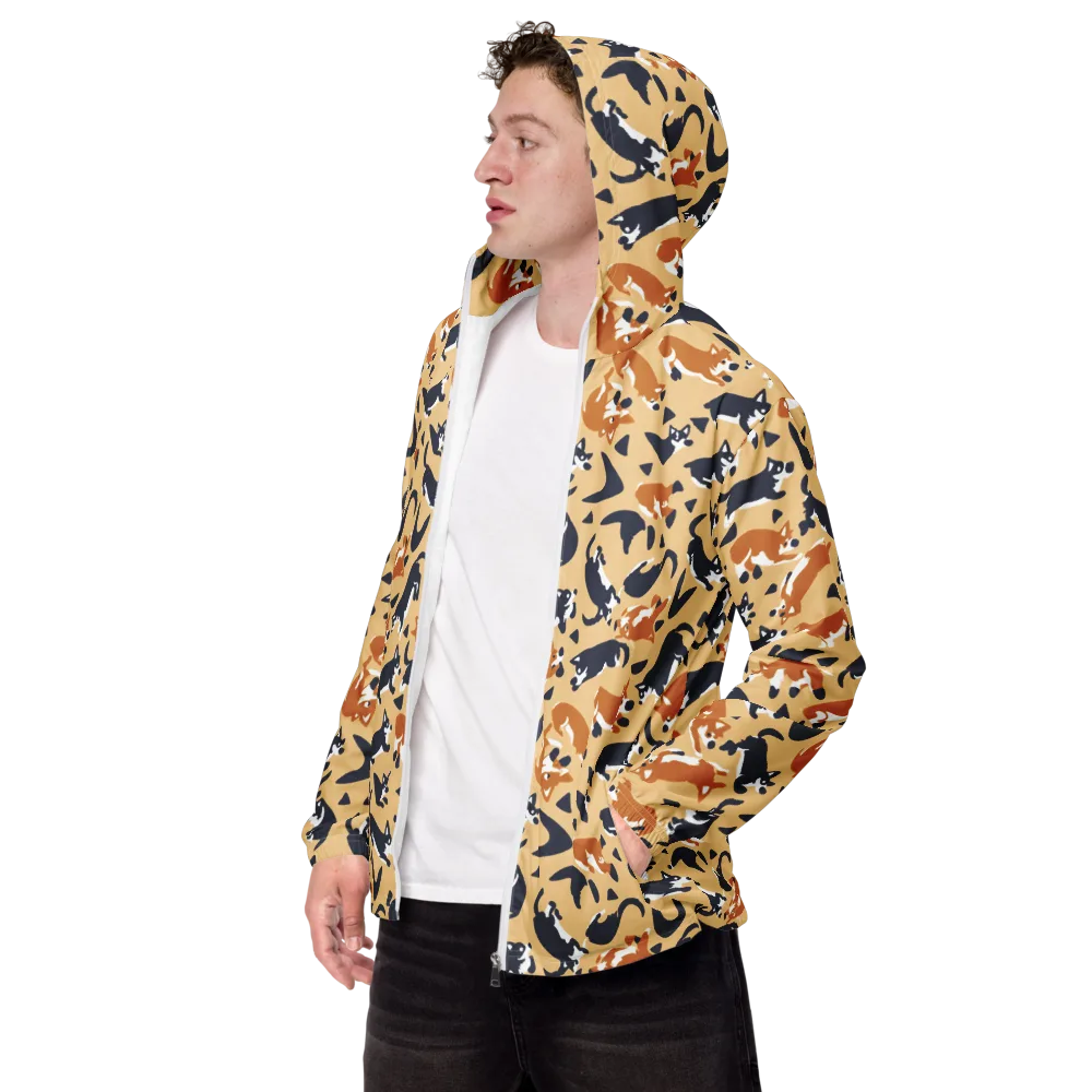 Midnight Herd on Men's Windbreaker — Left Front