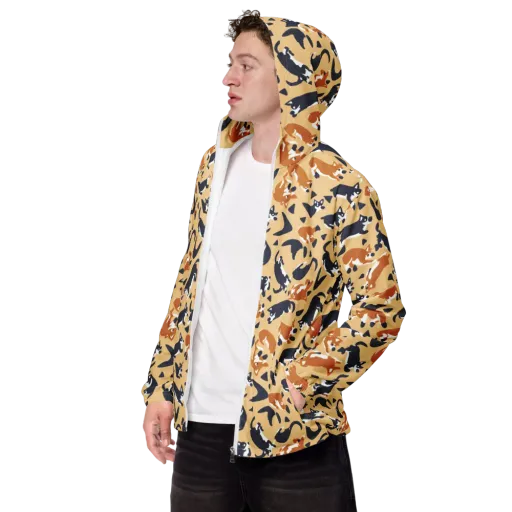 Midnight Herd on a Men's Windbreaker