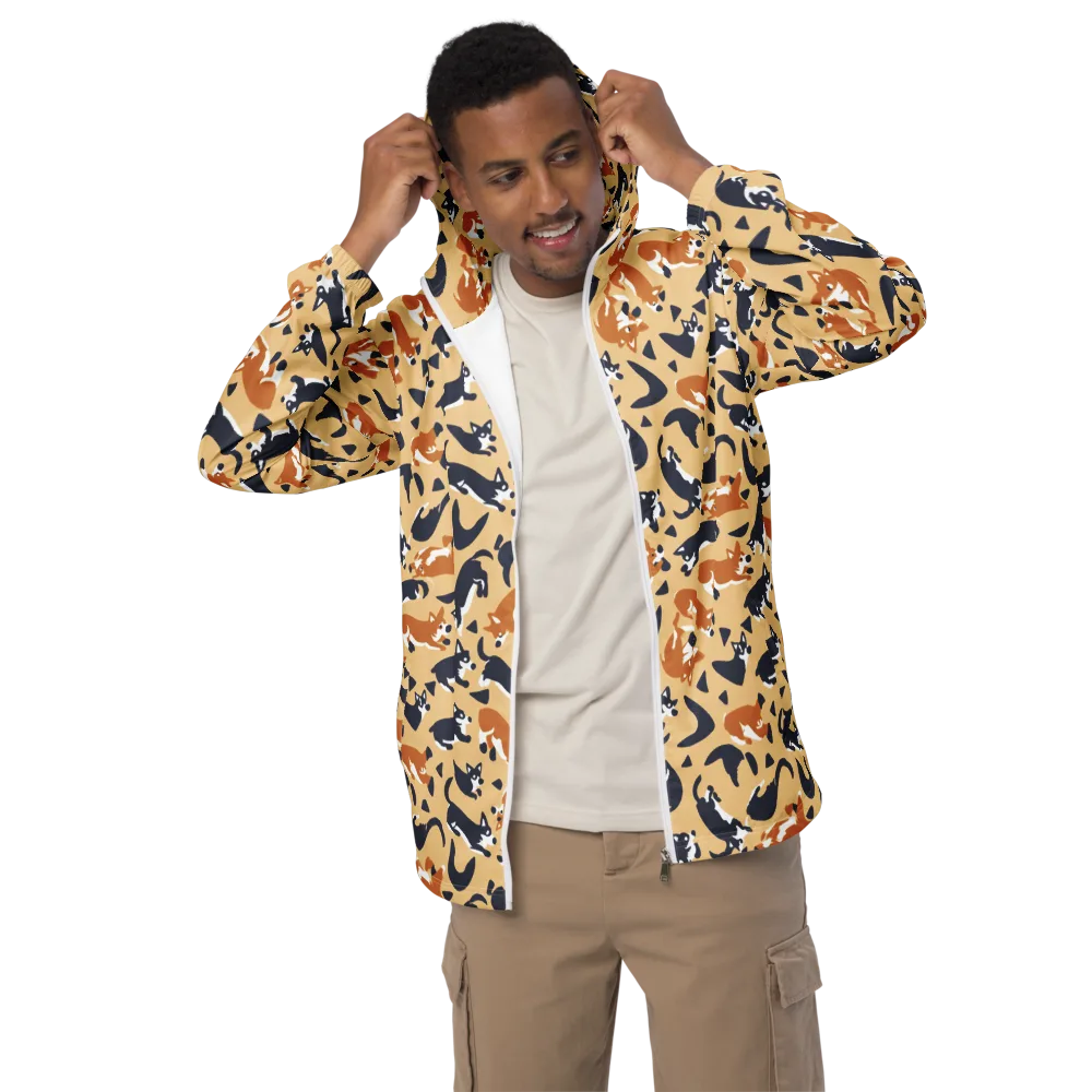 Midnight Herd on Men's Windbreaker — Front