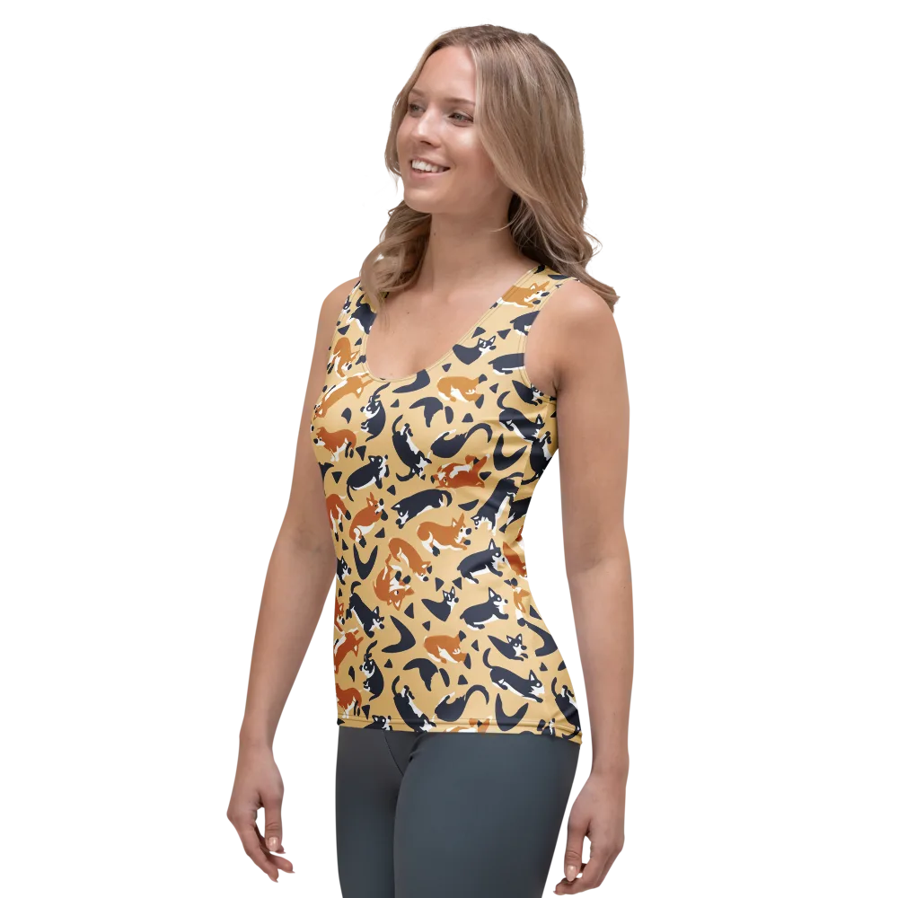 Midnight Herd on Women's Tank Top — Left Front