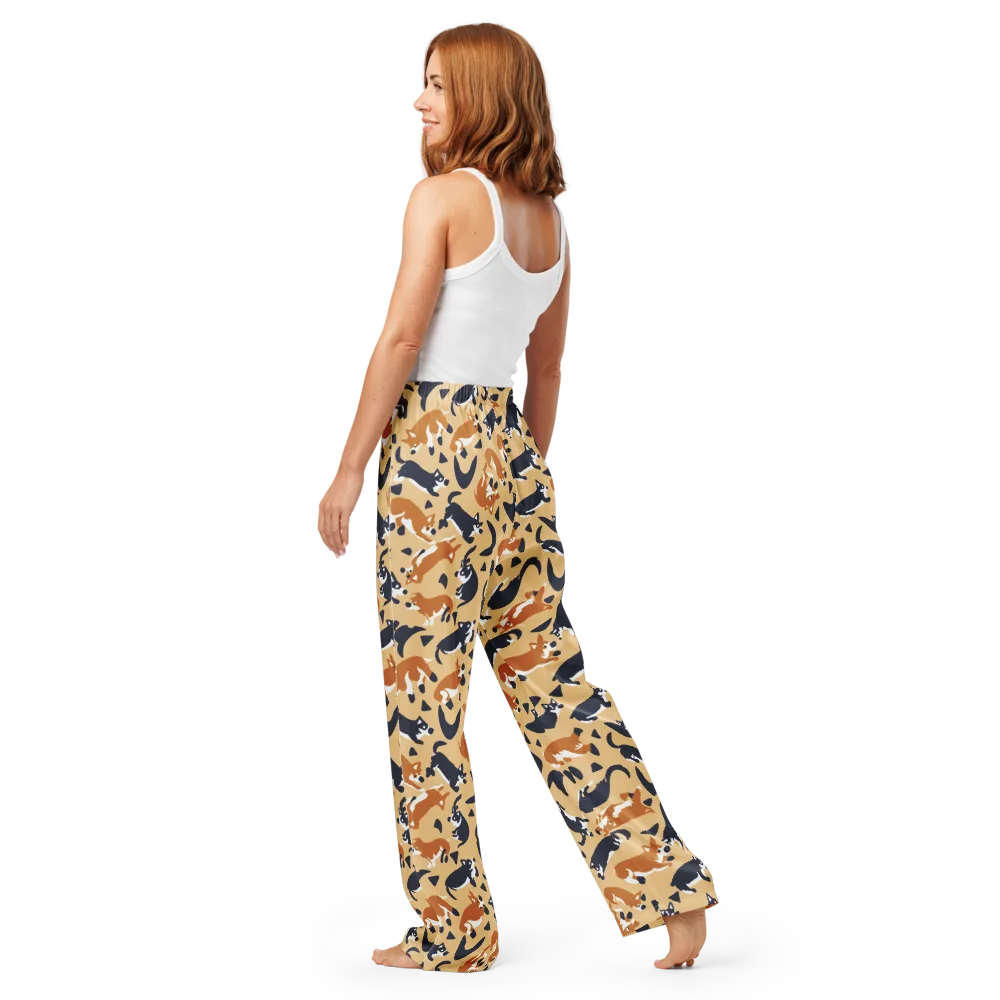 Midnight Herd on Women's Pajama Pants — Back