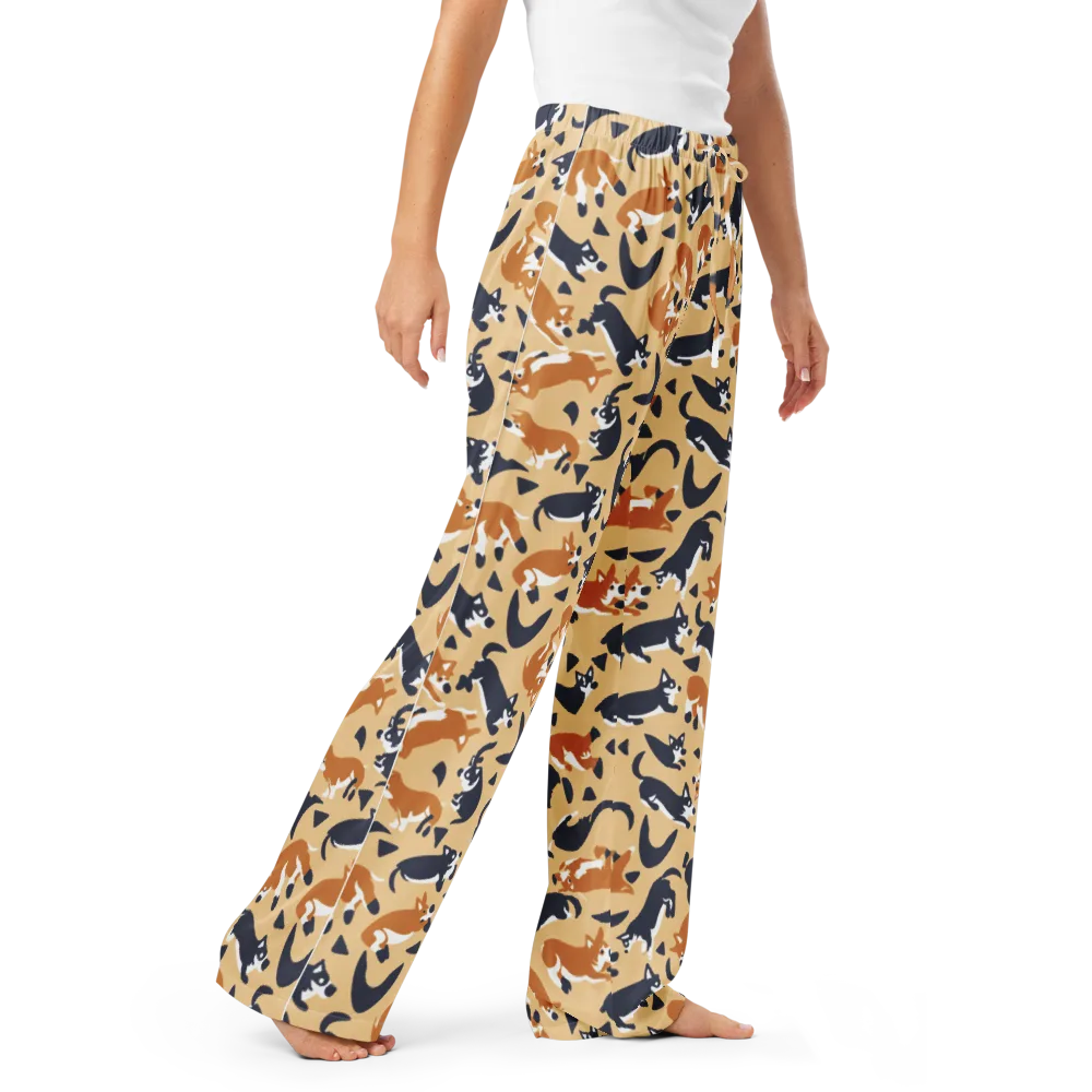 Midnight Herd on Women's Pajama Pants — Right Front