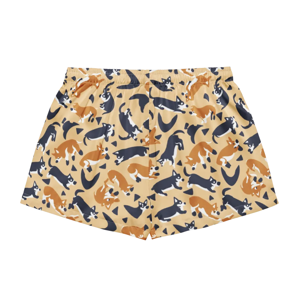 Midnight Herd on Women's Pajama Shorts — Back