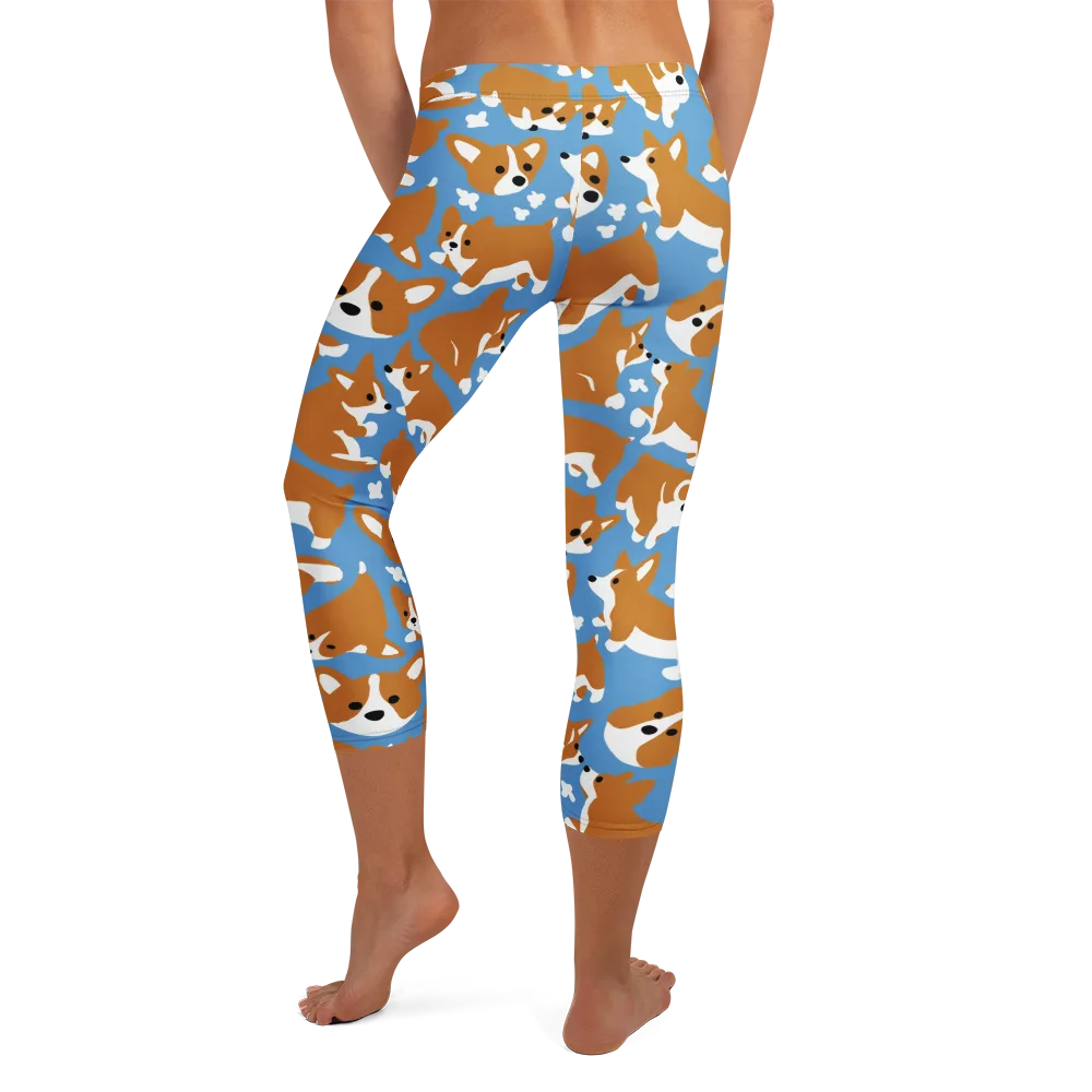 Welsh Wiggle on Capri Leggings — Back