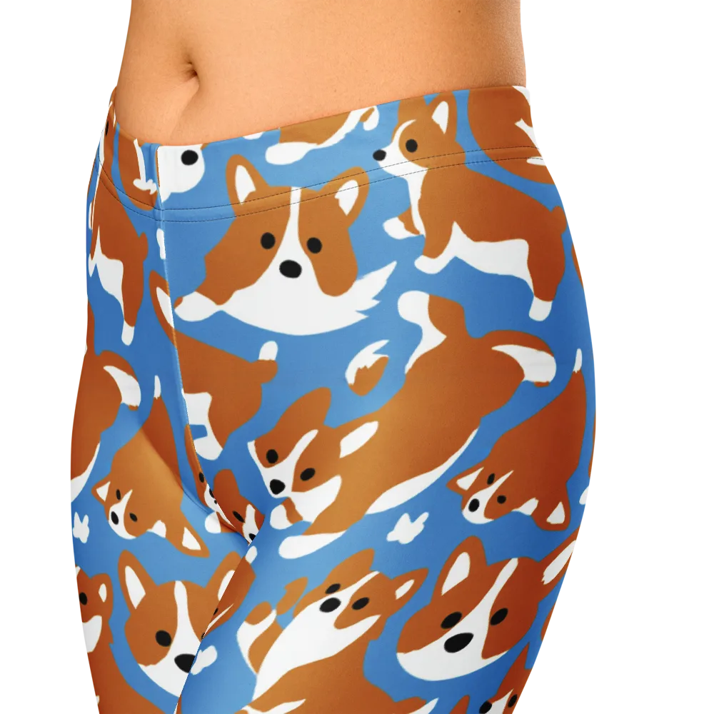 Welsh Wiggle on Capri Leggings — Zoomed-in