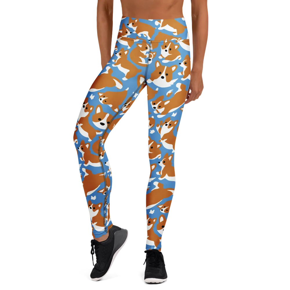 Welsh Wiggle on Yoga Leggings — Front
