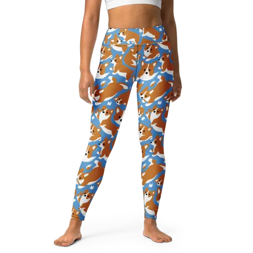 Welsh Wiggle on a Yoga Leggings