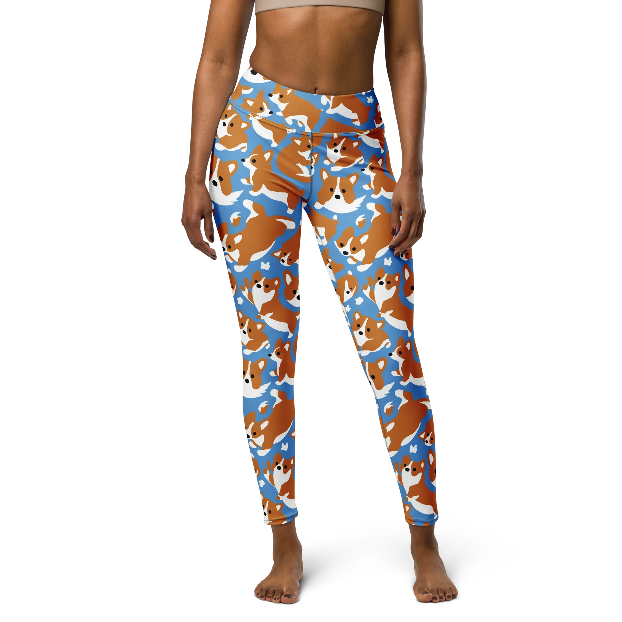Welsh Wiggle on Yoga Leggings — Front