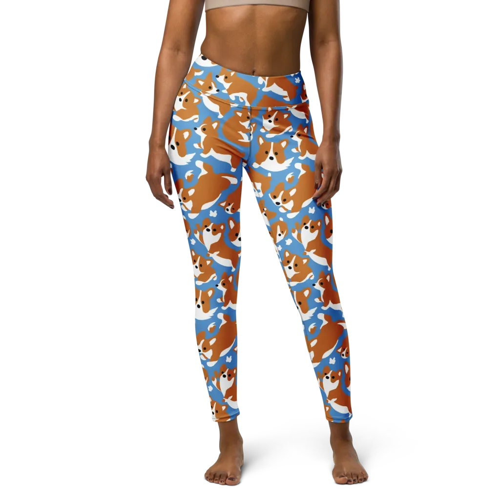 Welsh Wiggle on Yoga Leggings — Front
