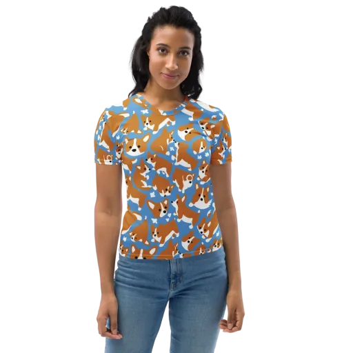 Welsh Wiggle on a Women's Crew Neck T-Shirt