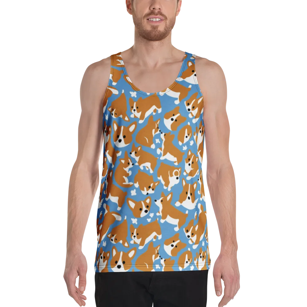 Welsh Wiggle on Men's Tank Top — Front
