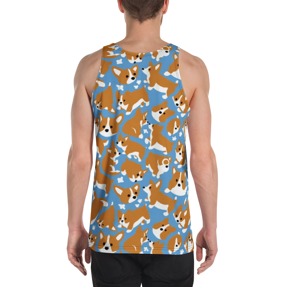 Welsh Wiggle on Men's Tank Top — Back