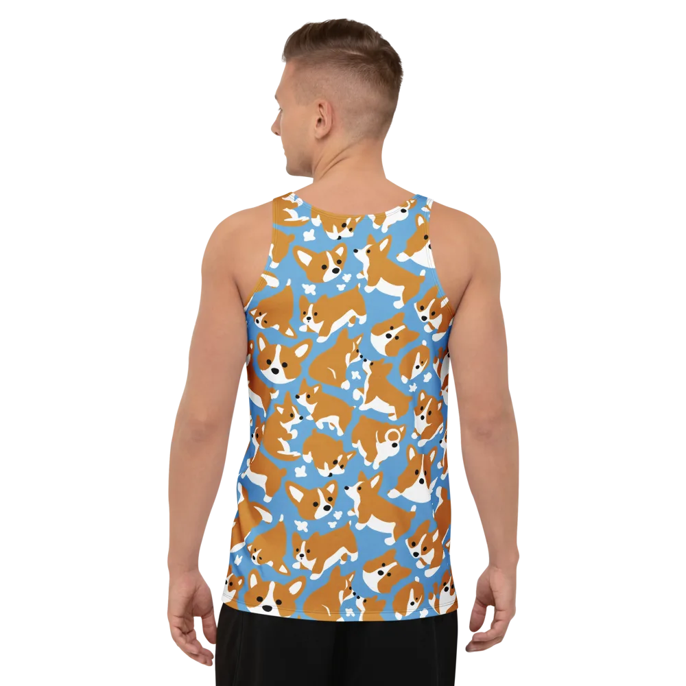 Welsh Wiggle on Men's Tank Top — Back