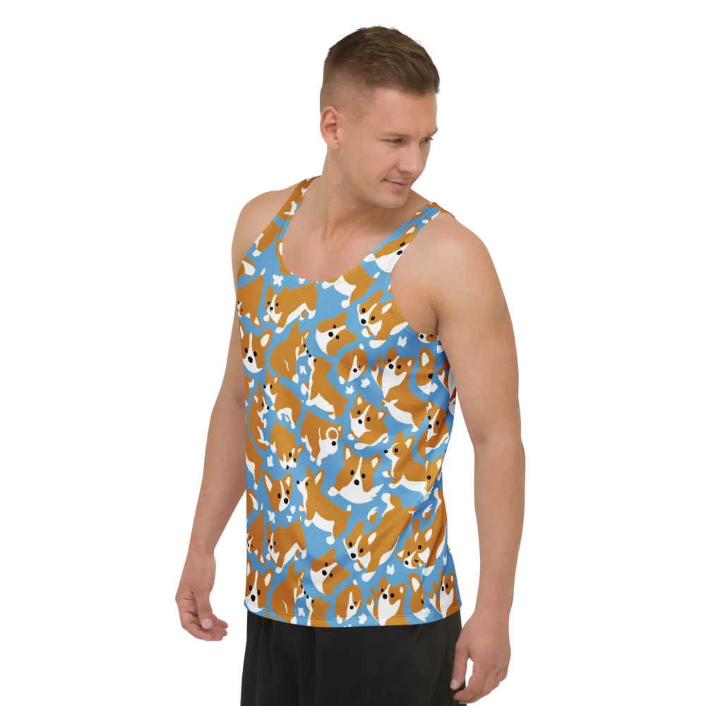 Welsh Wiggle on Men's Tank Top — Left Front