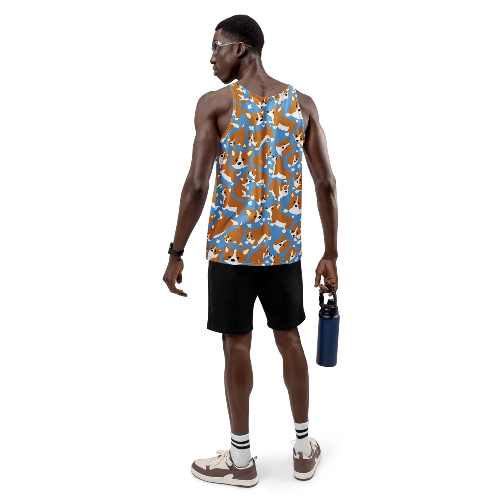 Welsh Wiggle on Men's Tank Top — Back