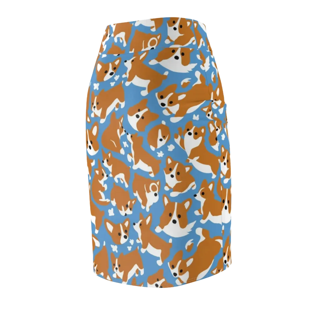 Welsh Wiggle on Pencil Skirt — Back Side