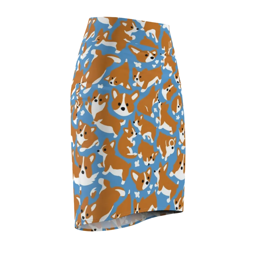 Welsh Wiggle on Pencil Skirt — Front Side