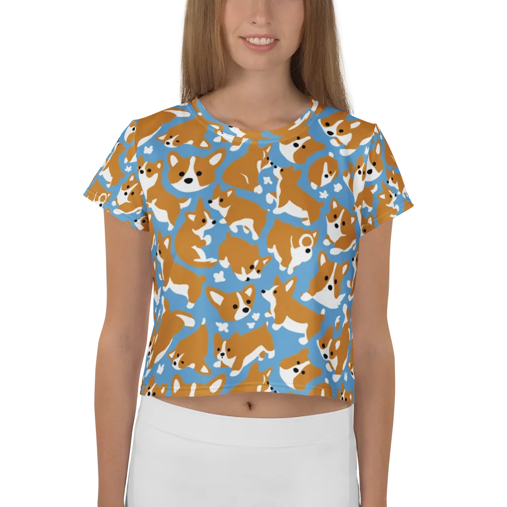 Welsh Wiggle on Crop Tee — Front