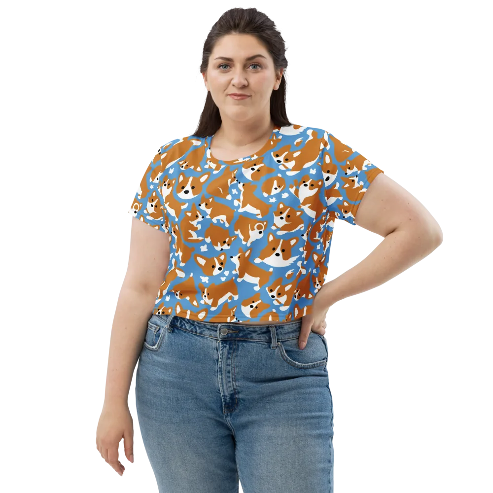 Welsh Wiggle on Crop Tee — Front