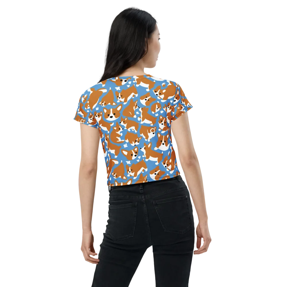 Welsh Wiggle on Crop Tee — Back
