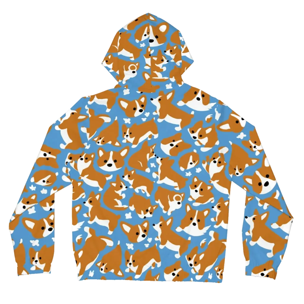 Welsh Wiggle on Women's Full-Zip Hoodie — Back