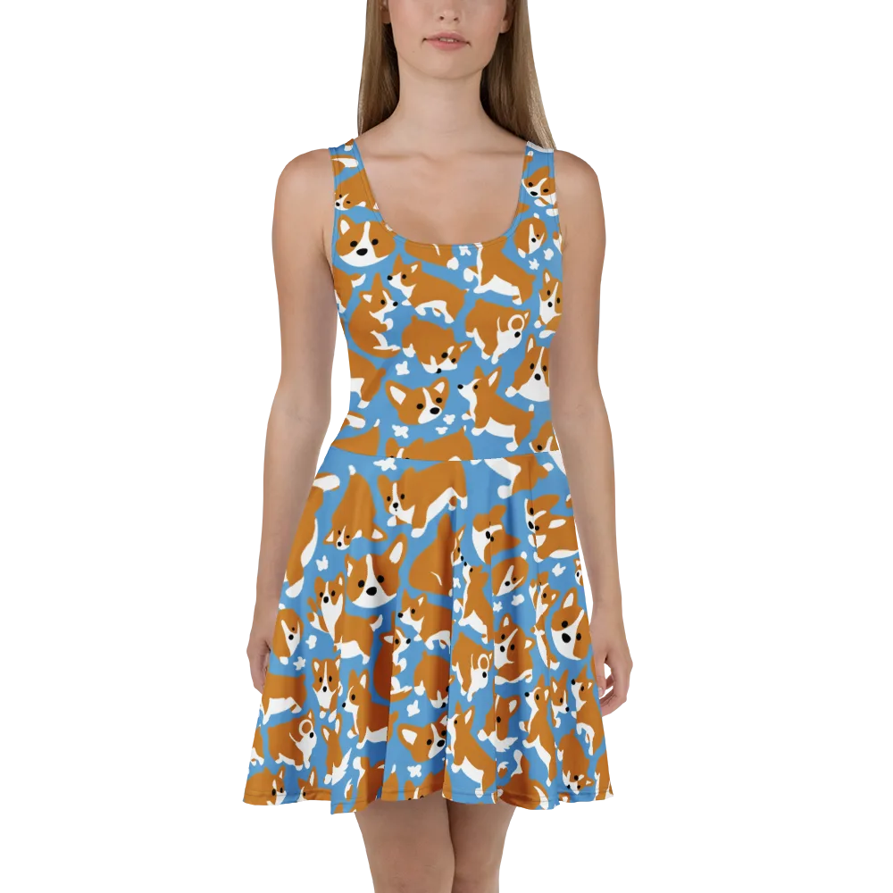 Welsh Wiggle on Skater Dress — Front
