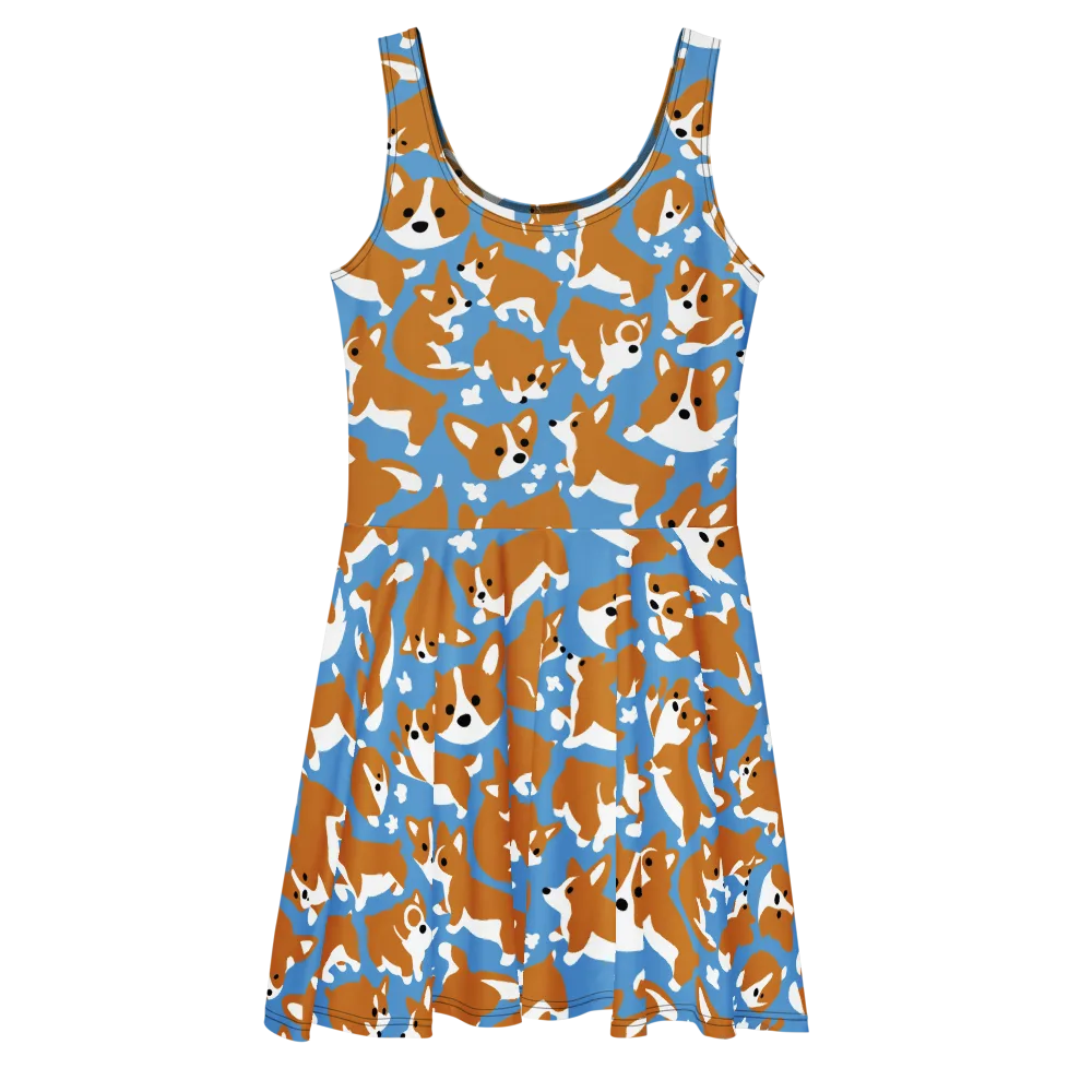 Welsh Wiggle on Skater Dress — Front