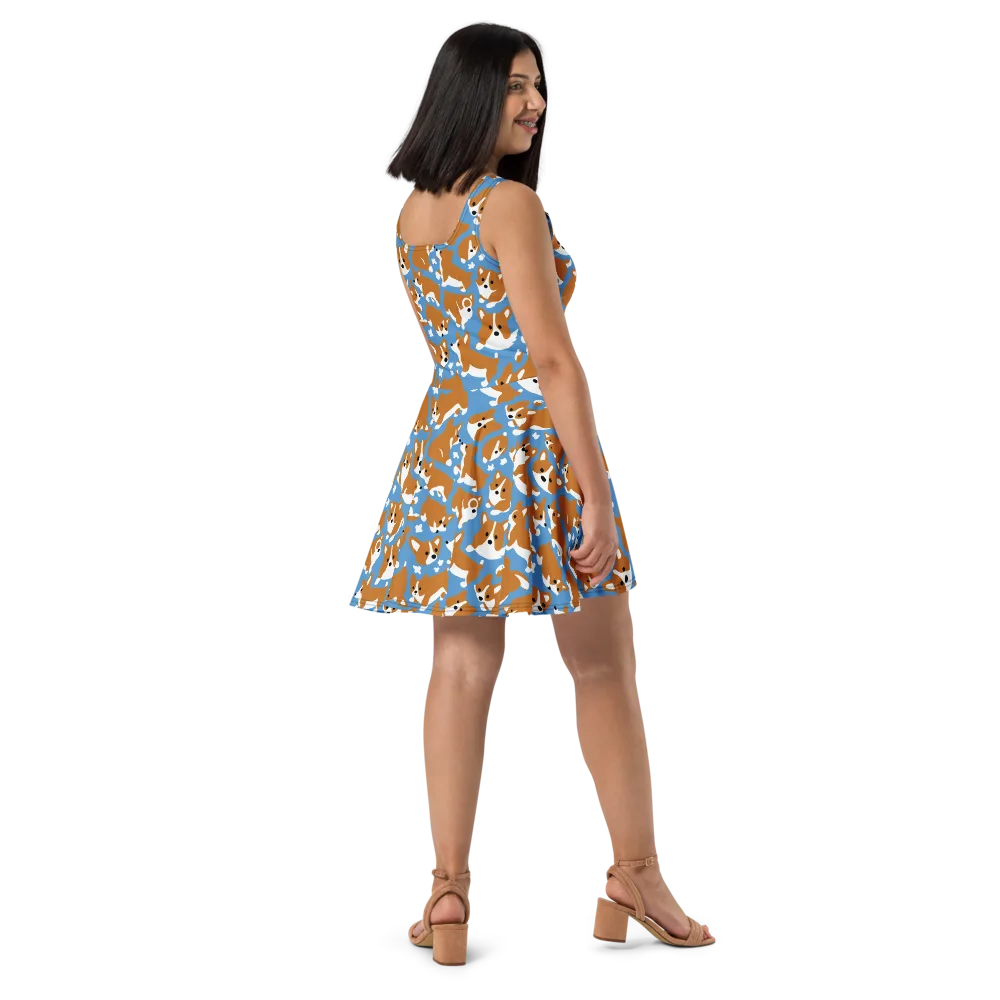 Welsh Wiggle on Skater Dress — Right
