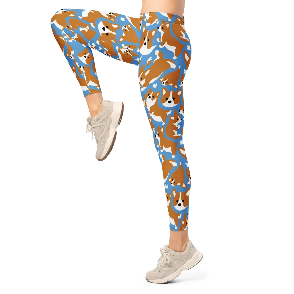 Welsh Wiggle on Leggings — Left