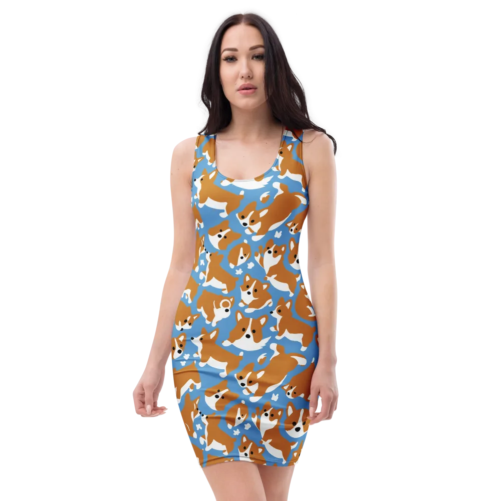 Welsh Wiggle on Bodycon Dress — Front