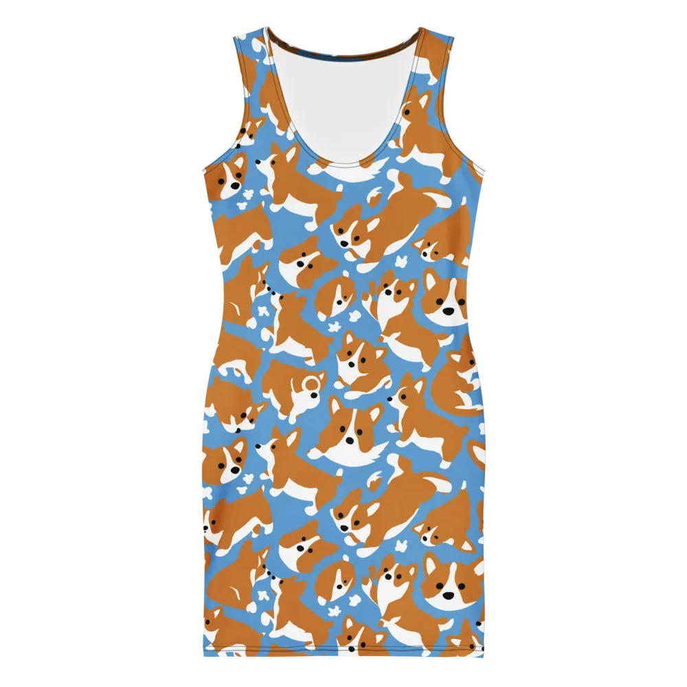 Welsh Wiggle on Bodycon Dress — Front