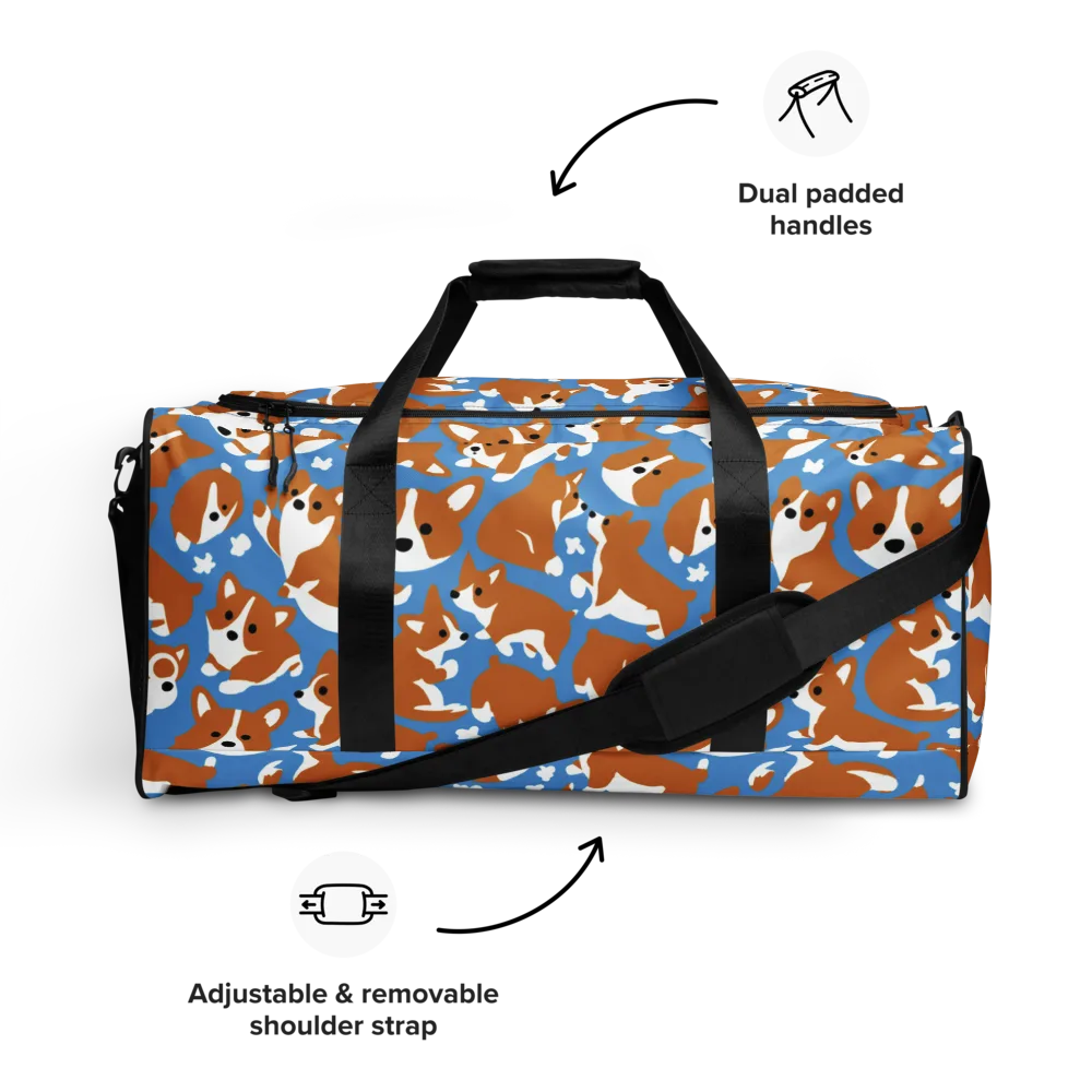 Welsh Wiggle on Duffle Bag — Front