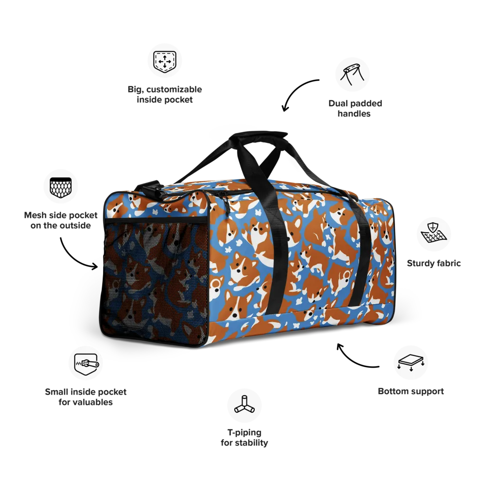 Welsh Wiggle on Duffle Bag — Right Front